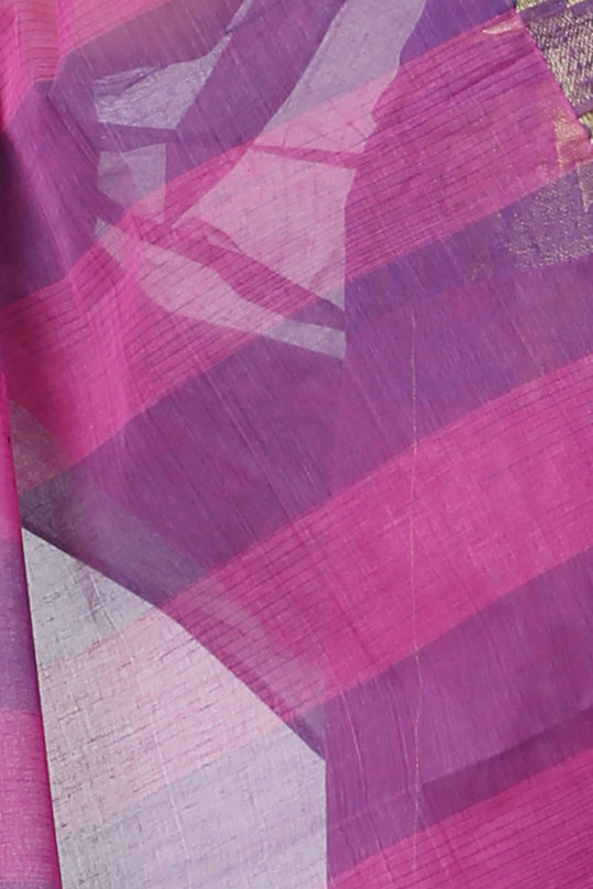 Purple Pure Cotton Vrinda Tant Saree (1097)